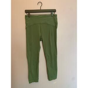 Lulu Lemon InStill HR Leggings high-rise 25" length / olive green / Size 6